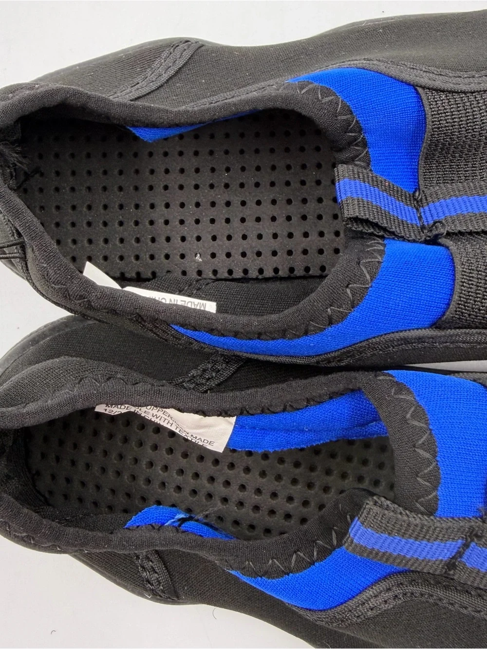 O'rageous Water Shoe YOUTH SIZES Blue Black Drainage Aqua Sock Mesh Lightweight
